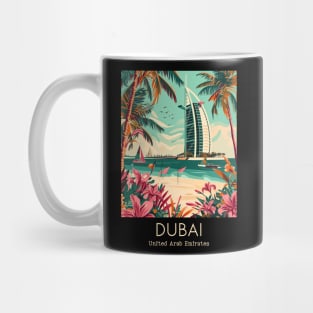 A Vintage Travel Illustration of Dubai - United Arab Emirates Mug